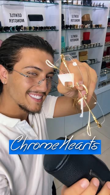 کروم هارتز فریم لس فلزی - ChromeHearts