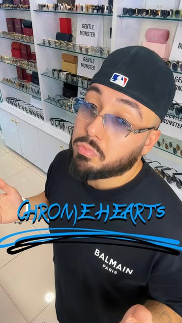 کروم هارتز فریم لس دسته کائوچو - ChromeHearts